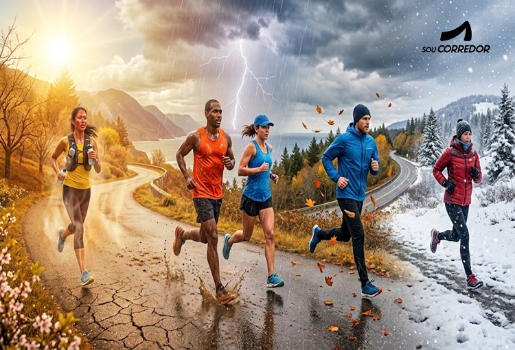 Clima e corrida de rua: como preparar o corpo, escolher a roupa e ajustar a alimentação para correr em qualquer condição